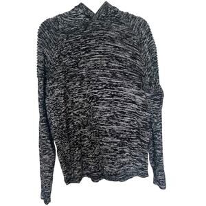 Just Junkies Denmark Men 100% Cotton Hoodie Sweatshirt Black White Size Large